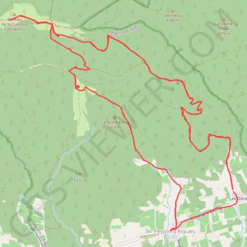 Itinéraire Peypin d'Aigues (2), distance, dénivelé, altitude, carte, profil, trace GPS