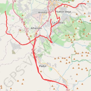 Itinéraire RDE_10_V-Motech_Granada, distance, dénivelé, altitude, carte, profil, trace GPS