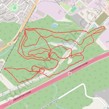 Itinéraire Lévis - Ski de fond classique, distance, dénivelé, altitude, carte, profil, trace GPS