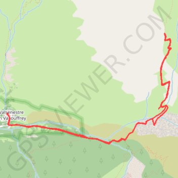 Itinéraire Valsenestre (38), distance, dénivelé, altitude, carte, profil, trace GPS