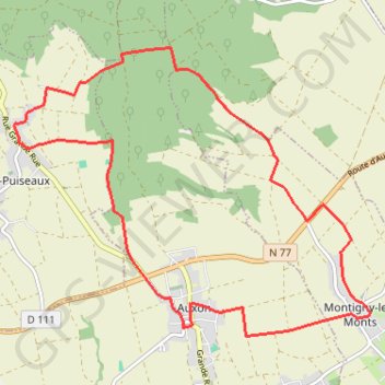 Itinéraire Circuit des trois Monts, distance, dénivelé, altitude, carte, profil, trace GPS