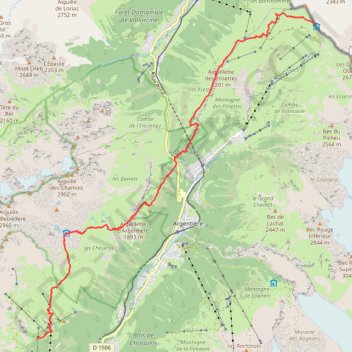 Itinéraire TMB - 6 - Col de Balme - La Flégère par le lac blanc, distance, dénivelé, altitude, carte, profil, trace GPS