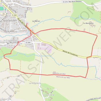 Itinéraire Petite randonnée, distance, dénivelé, altitude, carte, profil, trace GPS