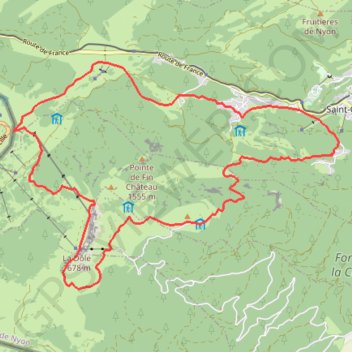 Itinéraire Tour de la Dôle, distance, dénivelé, altitude, carte, profil, trace GPS