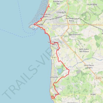 Itinéraire 1 - rando jaune, distance, dénivelé, altitude, carte, profil, trace GPS