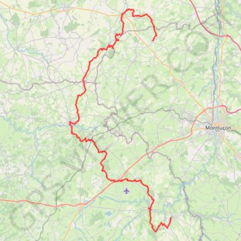 Itinéraire GR41 De Saint Désiré (Allier) à Château-sur-Cher (Puy-de-Dôme), distance, dénivelé, altitude, carte, profil, trace GPS