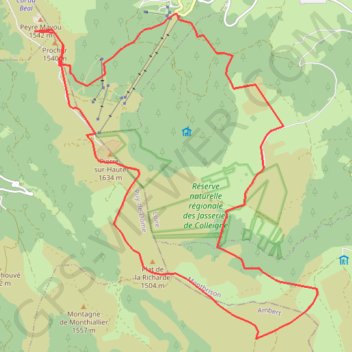 Itinéraire Balade sur les hautes chaumes, distance, dénivelé, altitude, carte, profil, trace GPS