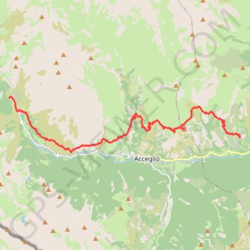 Itinéraire Val Maira - Chambeyron J2 - Chiappera - Ussolo, distance, dénivelé, altitude, carte, profil, trace GPS