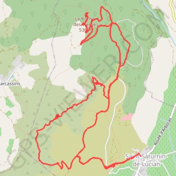 Itinéraire Canyon du diable, distance, dénivelé, altitude, carte, profil, trace GPS