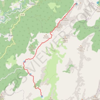 Itinéraire Croce-Usciolu, distance, dénivelé, altitude, carte, profil, trace GPS