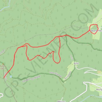 Itinéraire Burdigne, distance, dénivelé, altitude, carte, profil, trace GPS