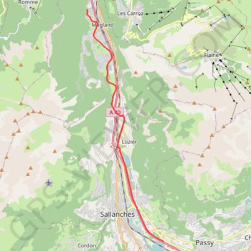 Itinéraire Arve, distance, dénivelé, altitude, carte, profil, trace GPS