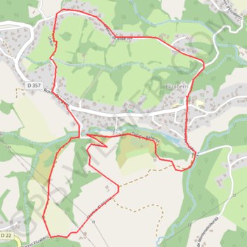 Itinéraire Elizaberry Mouguerre Sud, distance, dénivelé, altitude, carte, profil, trace GPS