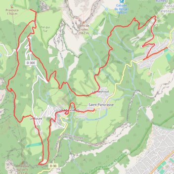 Itinéraire Sentier des petites roches, vue sur la dent de Crolles, distance, dénivelé, altitude, carte, profil, trace GPS