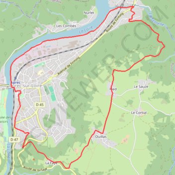 Itinéraire Un petit tour sur les hauteurs d'Aurec-sur-Loire, distance, dénivelé, altitude, carte, profil, trace GPS