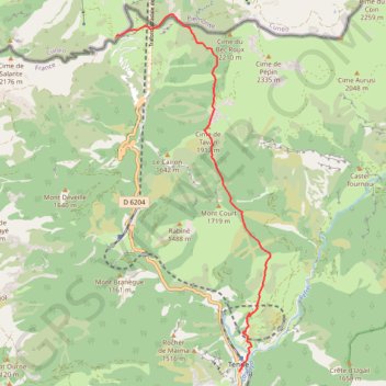 Itinéraire La Route du Sel, distance, dénivelé, altitude, carte, profil, trace GPS