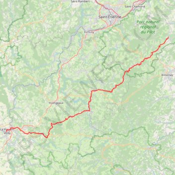 Itinéraire GR65 De Maclas (Loire) à Le Puy-en-Velay (Haute-Loire), distance, dénivelé, altitude, carte, profil, trace GPS