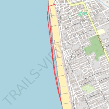 Itinéraire 3 km, distance, dénivelé, altitude, carte, profil, trace GPS