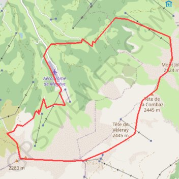 Itinéraire Croche joly, distance, dénivelé, altitude, carte, profil, trace GPS