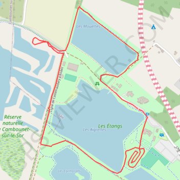 Itinéraire Base de loisirs du DICOSA - Semalens, distance, dénivelé, altitude, carte, profil, trace GPS