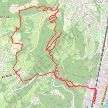 Itinéraire Combe moletant, curis et poleymieux, distance, dénivelé, altitude, carte, profil, trace GPS