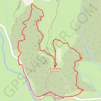 Itinéraire Lieude - Malavieille, distance, dénivelé, altitude, carte, profil, trace GPS