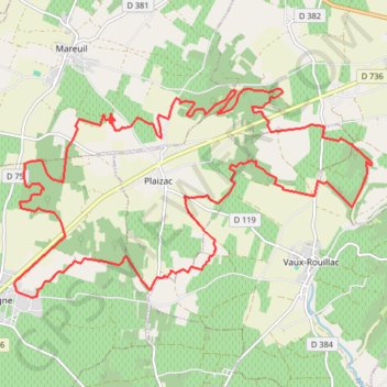 Itinéraire sigogne-9686586, distance, dénivelé, altitude, carte, profil, trace GPS