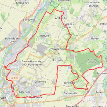 Itinéraire Entre Orne et Marais, distance, dénivelé, altitude, carte, profil, trace GPS