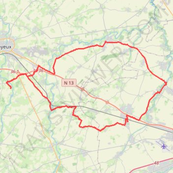 Itinéraire 2025-03-18_20-08-53_Vélo, distance, dénivelé, altitude, carte, profil, trace GPS
