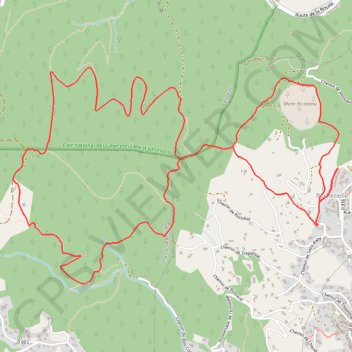 Itinéraire 1 - TDM 10k V2, distance, dénivelé, altitude, carte, profil, trace GPS
