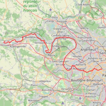 Itinéraire N1 2, distance, dénivelé, altitude, carte, profil, trace GPS