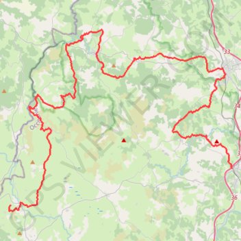 Itinéraire Tour des Monts Aubrac. De Recoules-d'Aubrac à Aumont-Aubrac (Lozère), distance, dénivelé, altitude, carte, profil, trace GPS