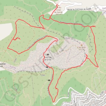 Itinéraire Tour du Cap Gros, distance, dénivelé, altitude, carte, profil, trace GPS