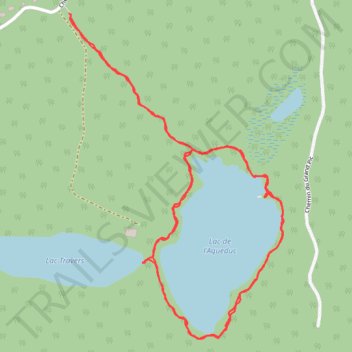 Itinéraire Lac de l'Aqueduc, distance, dénivelé, altitude, carte, profil, trace GPS