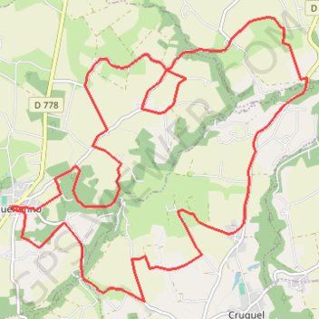 Itinéraire De Guéhenno vers le Sedon, distance, dénivelé, altitude, carte, profil, trace GPS