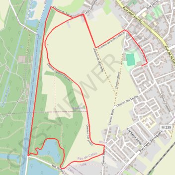 Itinéraire Boucle des riez - Bauvin, distance, dénivelé, altitude, carte, profil, trace GPS