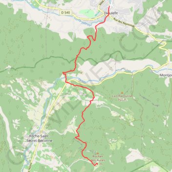 Itinéraire Etape 1 GR9, distance, dénivelé, altitude, carte, profil, trace GPS