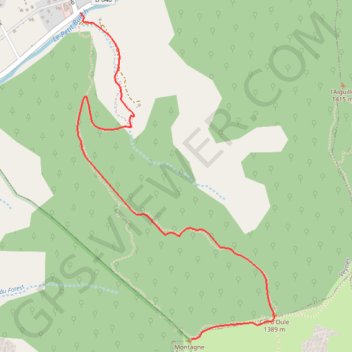 Itinéraire Montagne d'OULE, distance, dénivelé, altitude, carte, profil, trace GPS