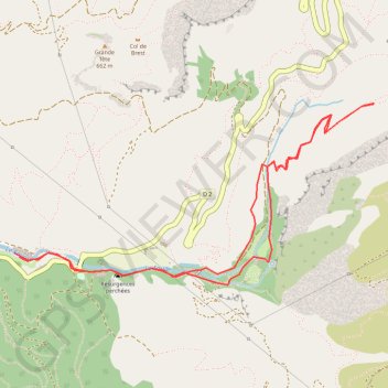 Itinéraire Gour de l'Oule, distance, dénivelé, altitude, carte, profil, trace GPS