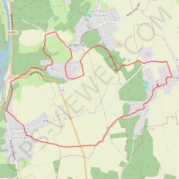 Itinéraire Boucle au départ d'Ymare, distance, dénivelé, altitude, carte, profil, trace GPS