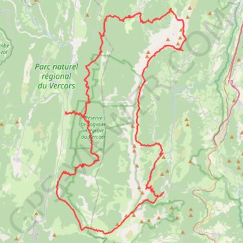 Itinéraire Tour du vercors - 6 jours-6363769, distance, dénivelé, altitude, carte, profil, trace GPS