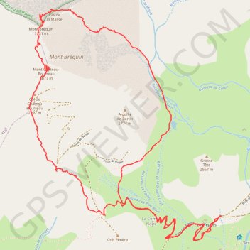 Itinéraire Mont brequin, distance, dénivelé, altitude, carte, profil, trace GPS
