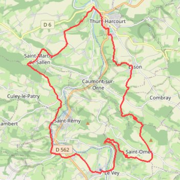 Itinéraire Boucle de deux petits jours en Suisse normande, distance, dénivelé, altitude, carte, profil, trace GPS