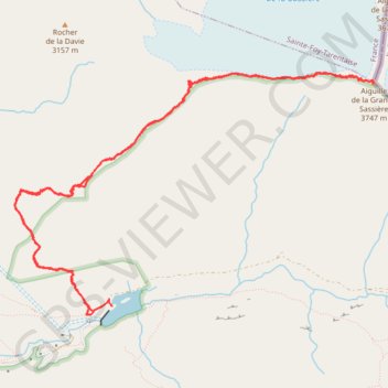 Itinéraire Grande Sassière - 11-SEP-11 02, distance, dénivelé, altitude, carte, profil, trace GPS