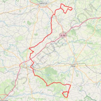 Itinéraire TM2025 ET4 St Jean D'elle Sourdeval V2-19423570, distance, dénivelé, altitude, carte, profil, trace GPS