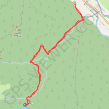 Itinéraire Saint Béat Arlos GR10 Cabane d'Artigue, distance, dénivelé, altitude, carte, profil, trace GPS