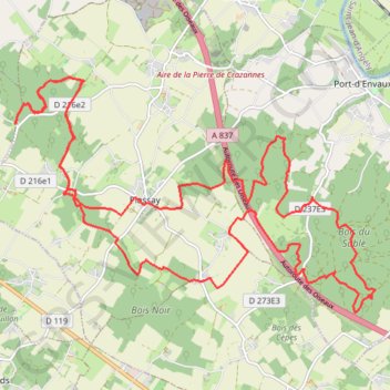 Itinéraire St Porchaire, distance, dénivelé, altitude, carte, profil, trace GPS