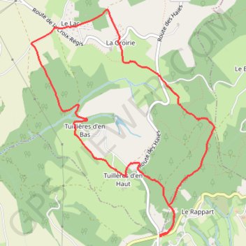 Itinéraire Echalas (Croix-Régis) (69), distance, dénivelé, altitude, carte, profil, trace GPS