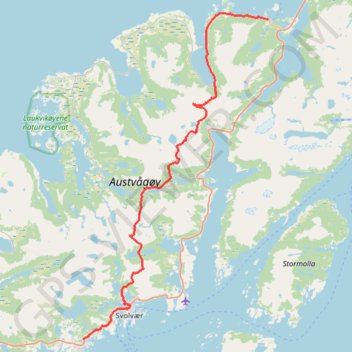 Itinéraire Lof1, distance, dénivelé, altitude, carte, profil, trace GPS