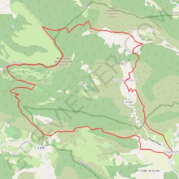 Itinéraire Baronnies - Montagne Chamouse par Eygalayes, distance, dénivelé, altitude, carte, profil, trace GPS